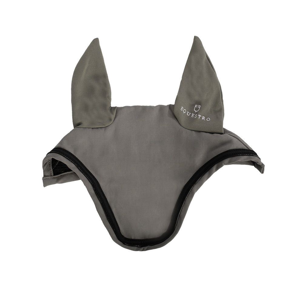 Fly veil in stretch technical fabric with log GREY