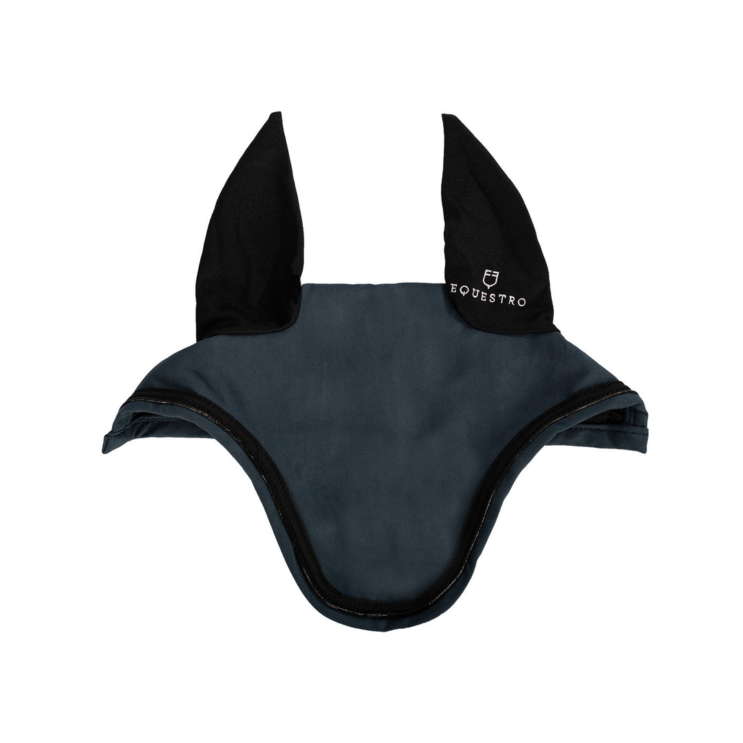 Fly veil in stretch technical fabric with log NAVY