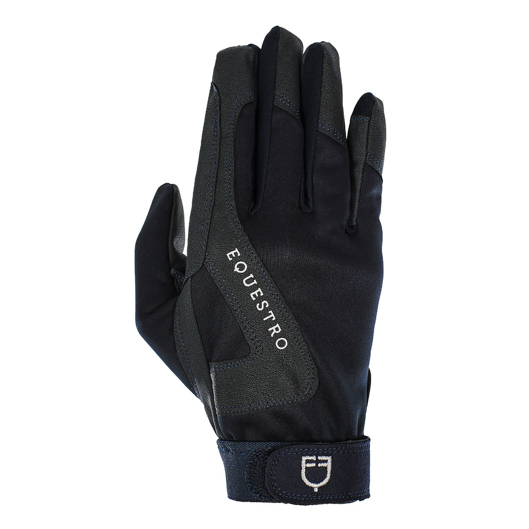 Technical fabric gloves with fleece lining NAVY