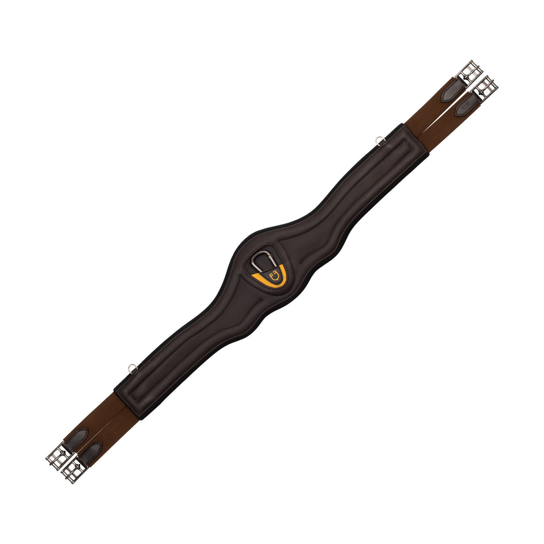 Jumping girth contoured leather