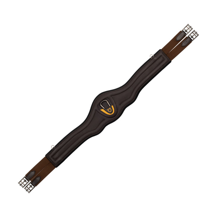 Jumping girth contoured leather
