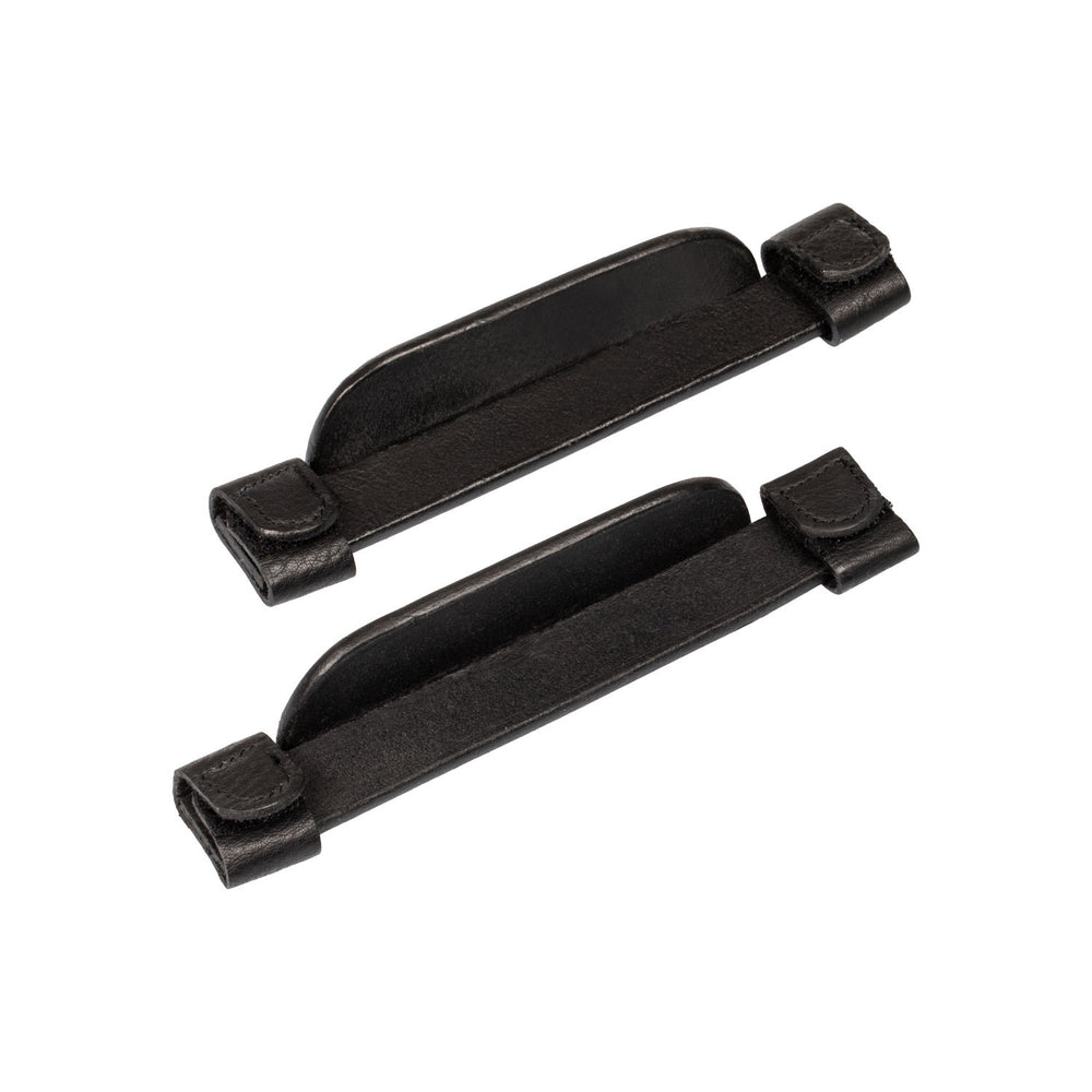 Leather blinkers BLACK
