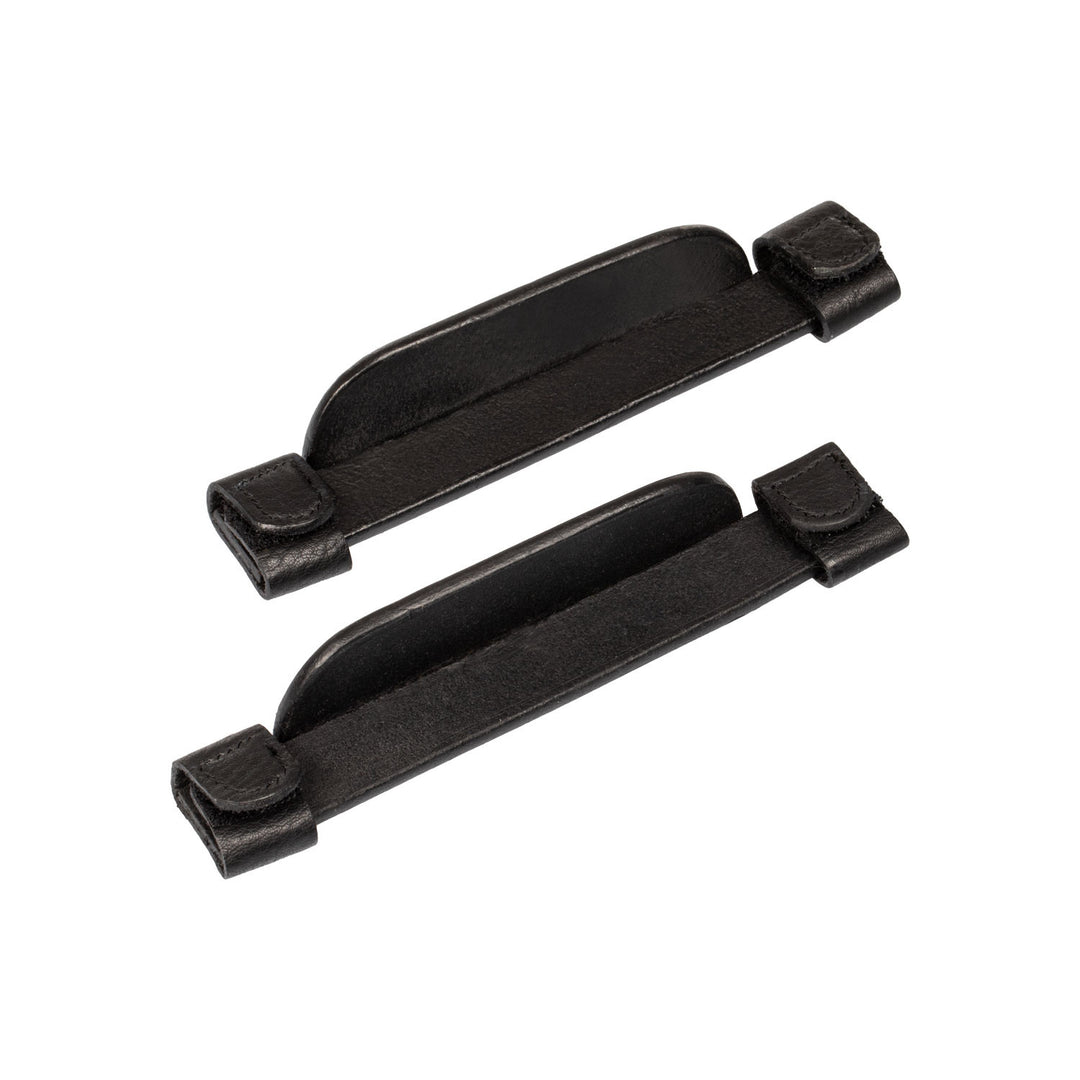 Leather blinkers BLACK