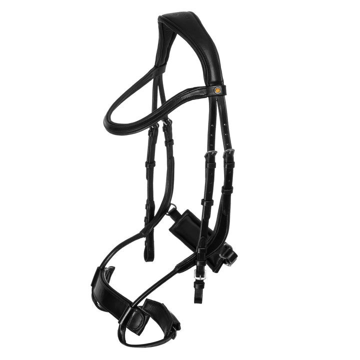 Collegiate comfitec anatomic leather bridle BLACK