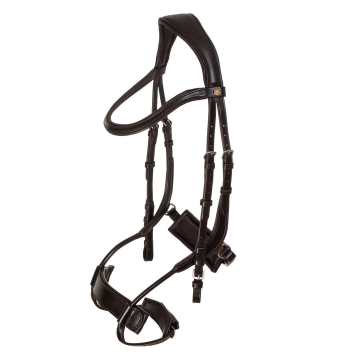 Collegiate comfitec anatomic leather bridle DARK BROWN