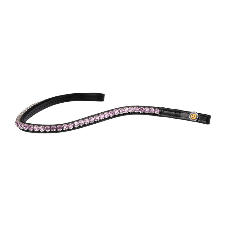 Stones Concept leather browband BLACK/VIOLET