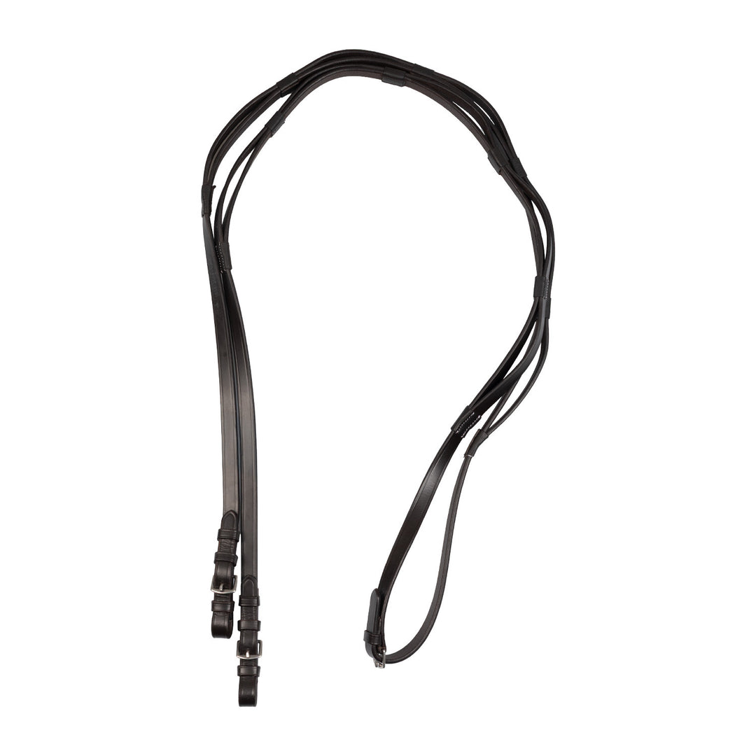 Leather reins with stainless steel buckles