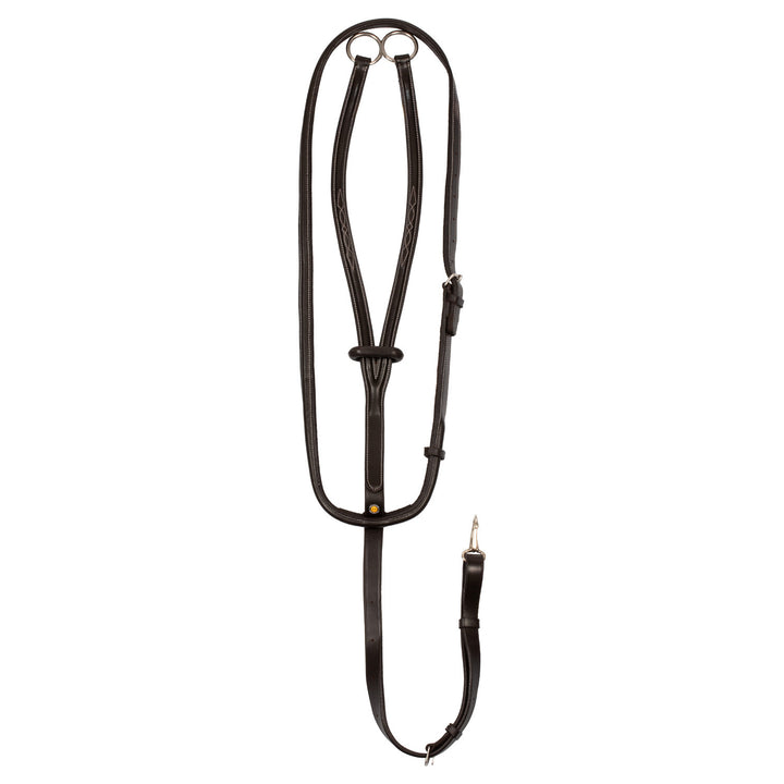 Collier martingale with contrast stitching DARK BROWN