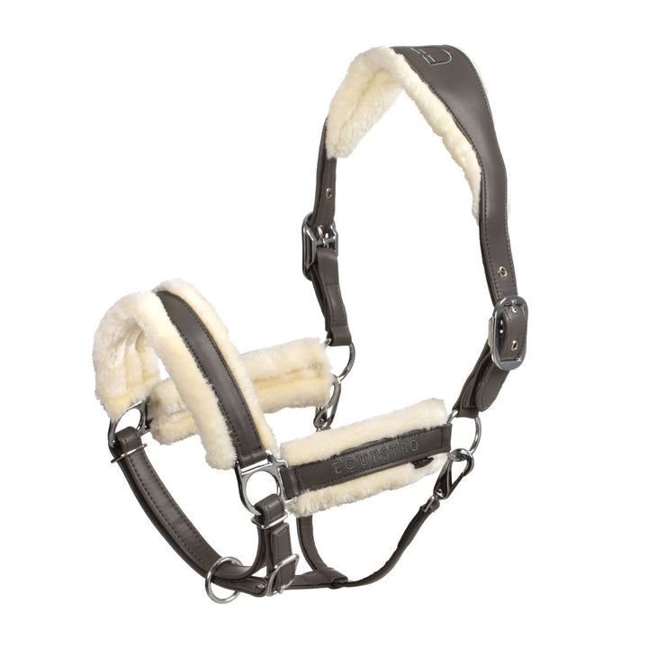 Polypropylene halter with faux sheepskin padd GREY