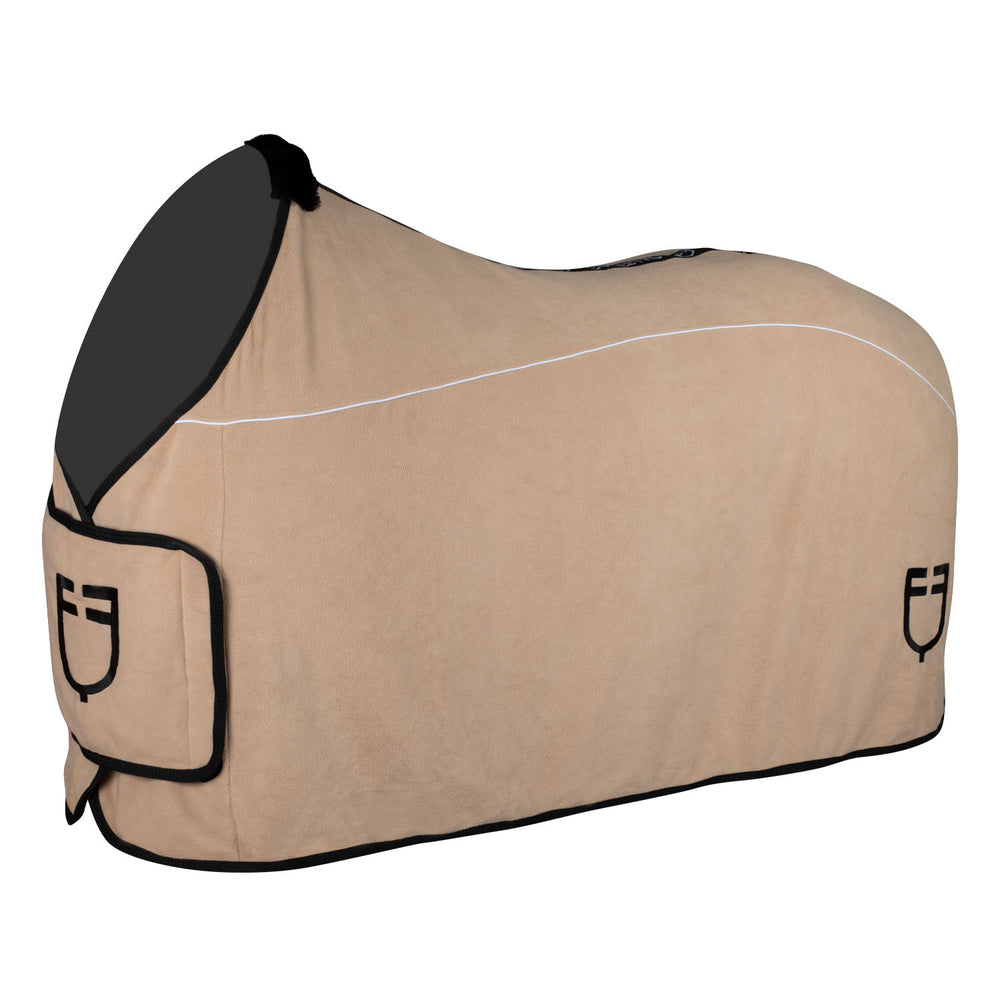 Fleece rug with flap front closure BEIGE