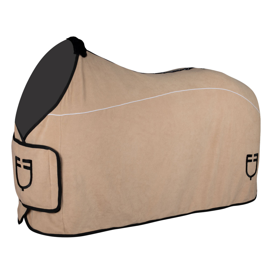 Fleece rug with flap front closure BEIGE