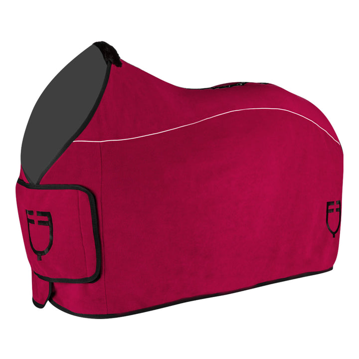 Fleece rug with flap front closure BURGUNDY