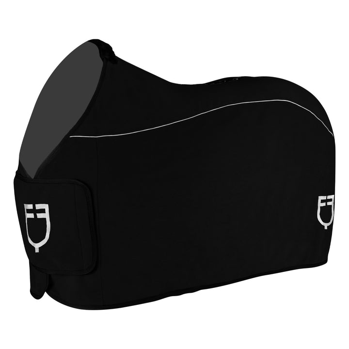 Fleece rug with flap front closure BLACK