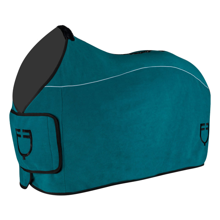 Fleece rug with flap front closure PETROL