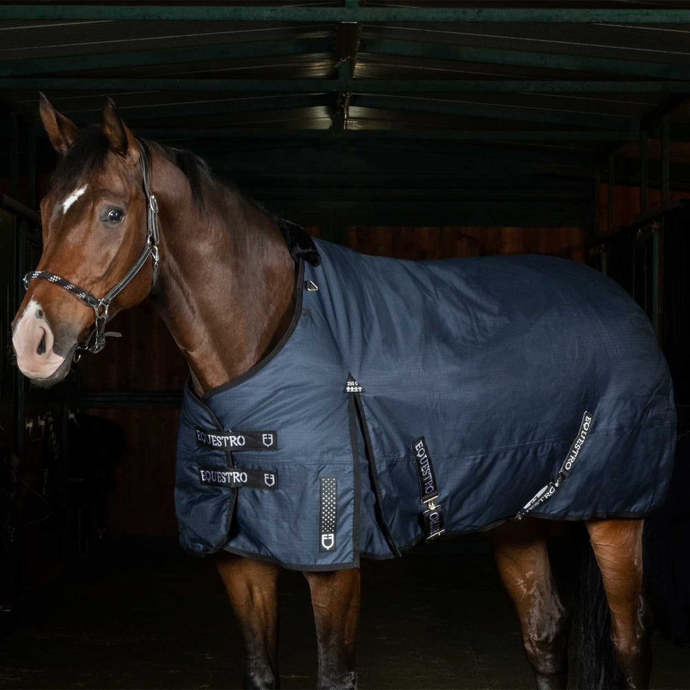 Nevada 250 gr turnout rug in rip-stop fabric NAVY
