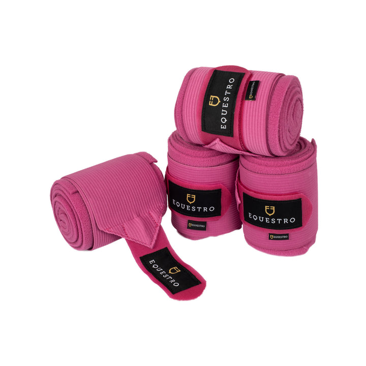 Breathable fleece bandages with elastic FUCSIA
