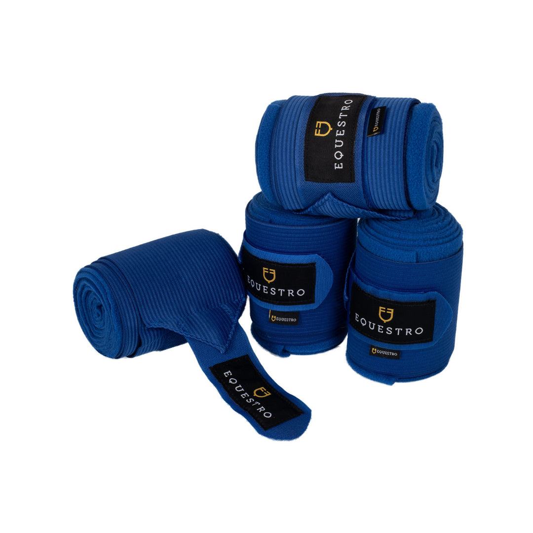 Breathable fleece bandages with elastic ROYAL BLUE