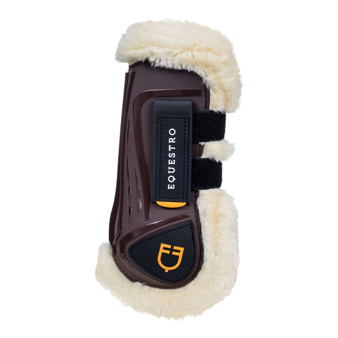 Tendon boots TPU and synthetic sheepskin BROWN