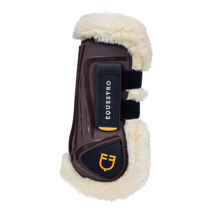 Tendon boots TPU and synthetic sheepskin BROWN