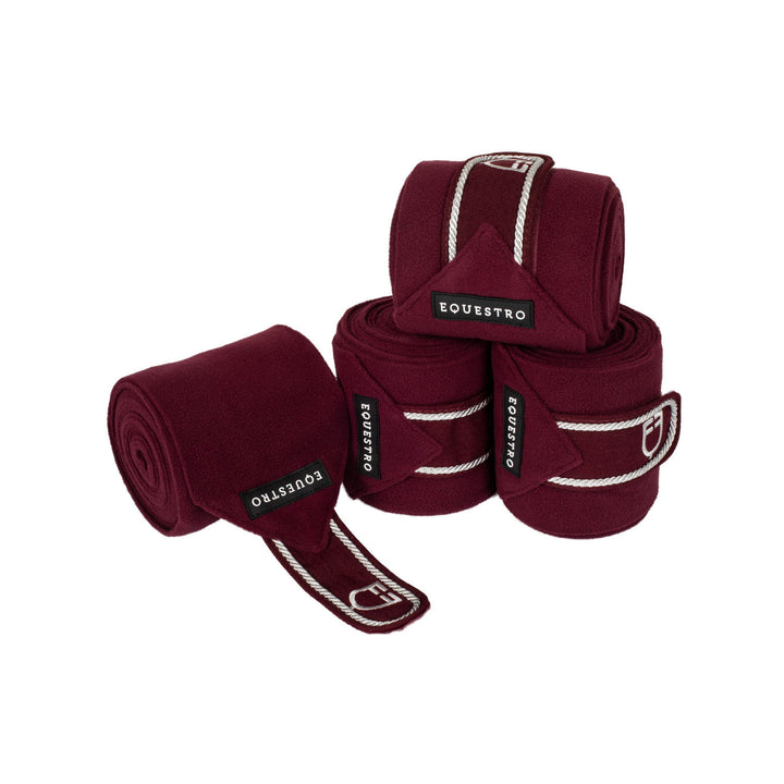Breathable fleece bandages BURGUNDY