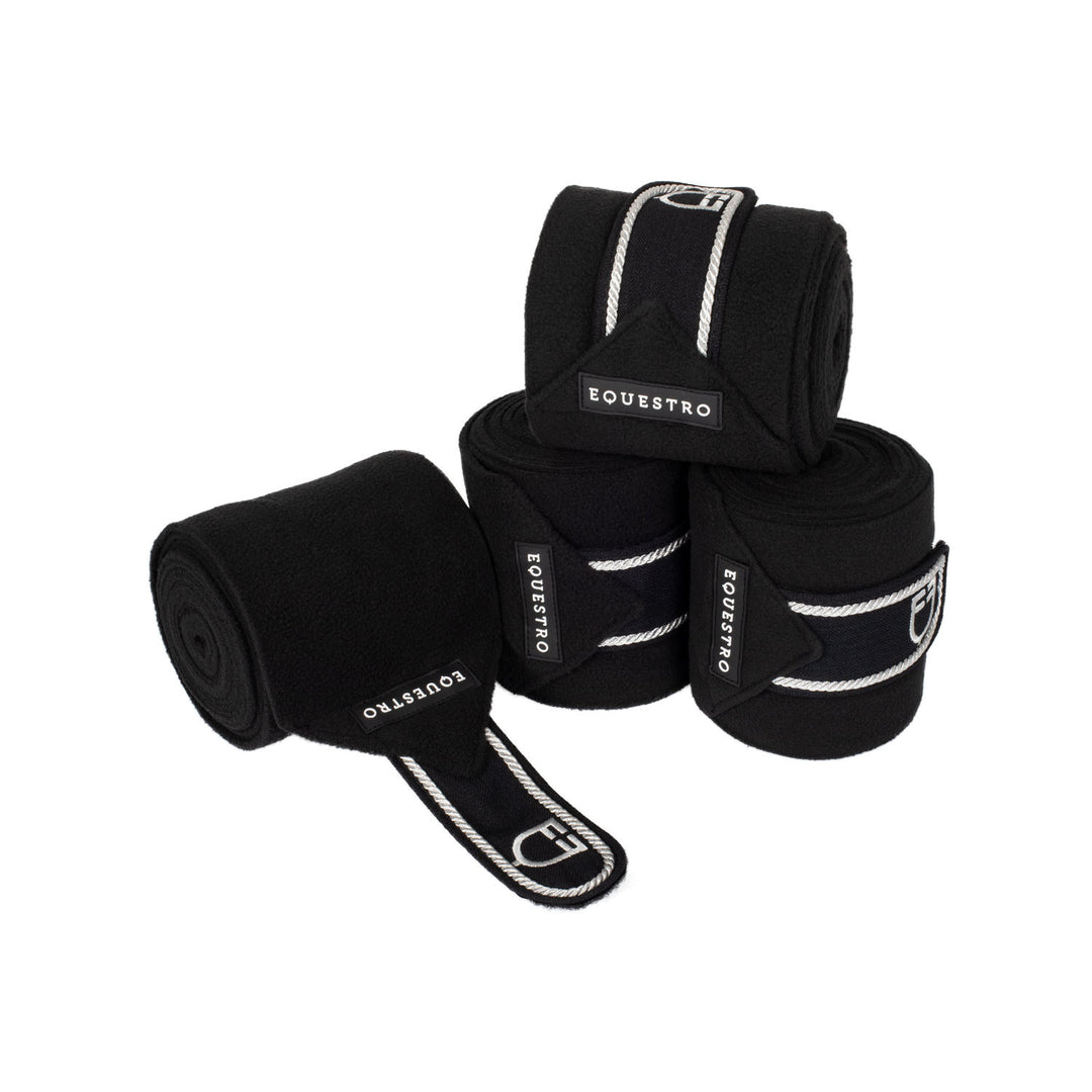 Breathable fleece bandages BLACK