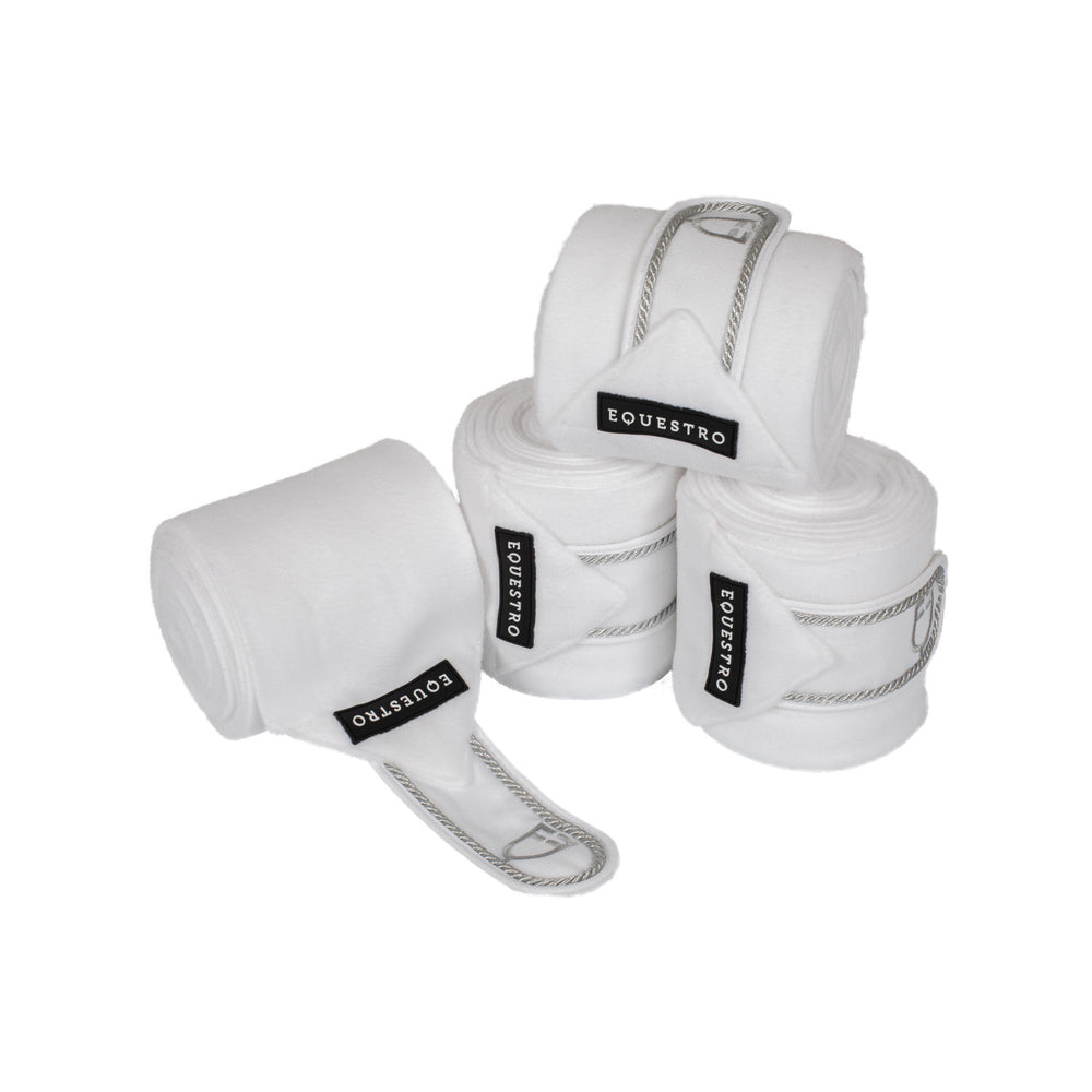 Breathable fleece bandages WHITE