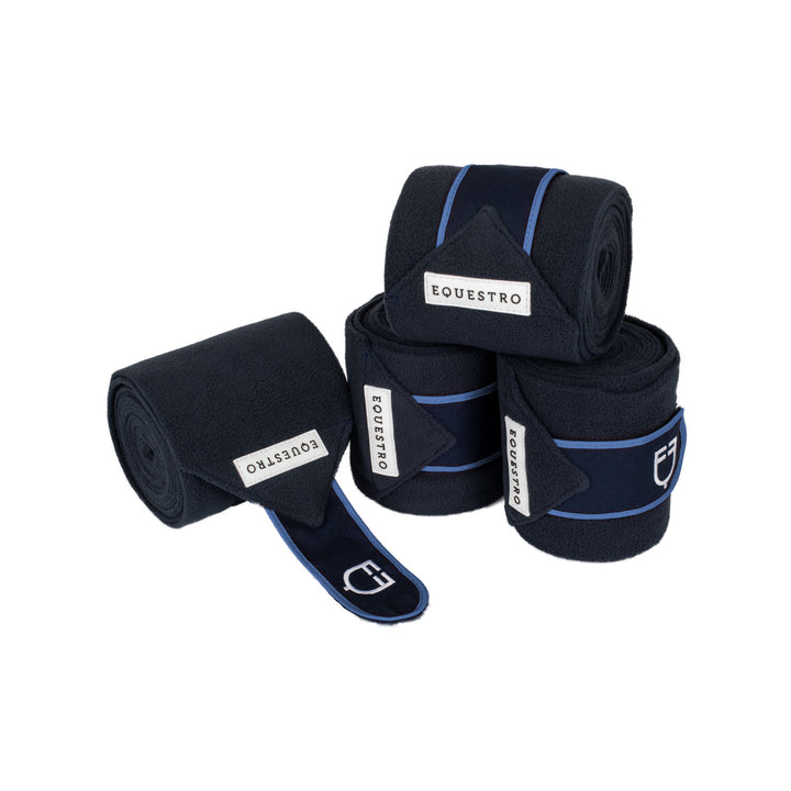 Fleece bandages with hook-and-loop fastening NAVY/LIGHT BLUE