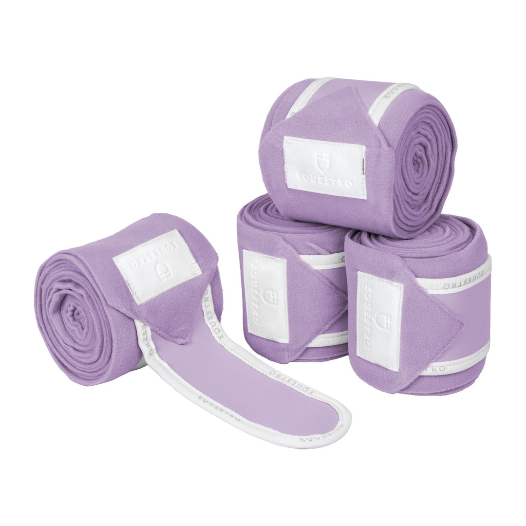 Fleece bandages LILLA/WHITE