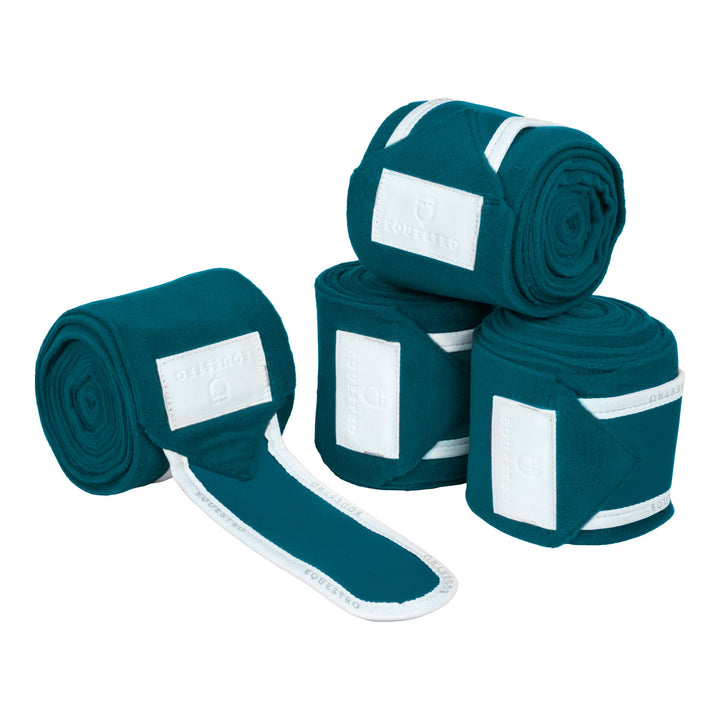 Fleece bandages PETROL/WHITE