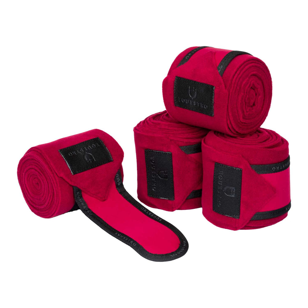 Fleece bandages WINE/BLACK