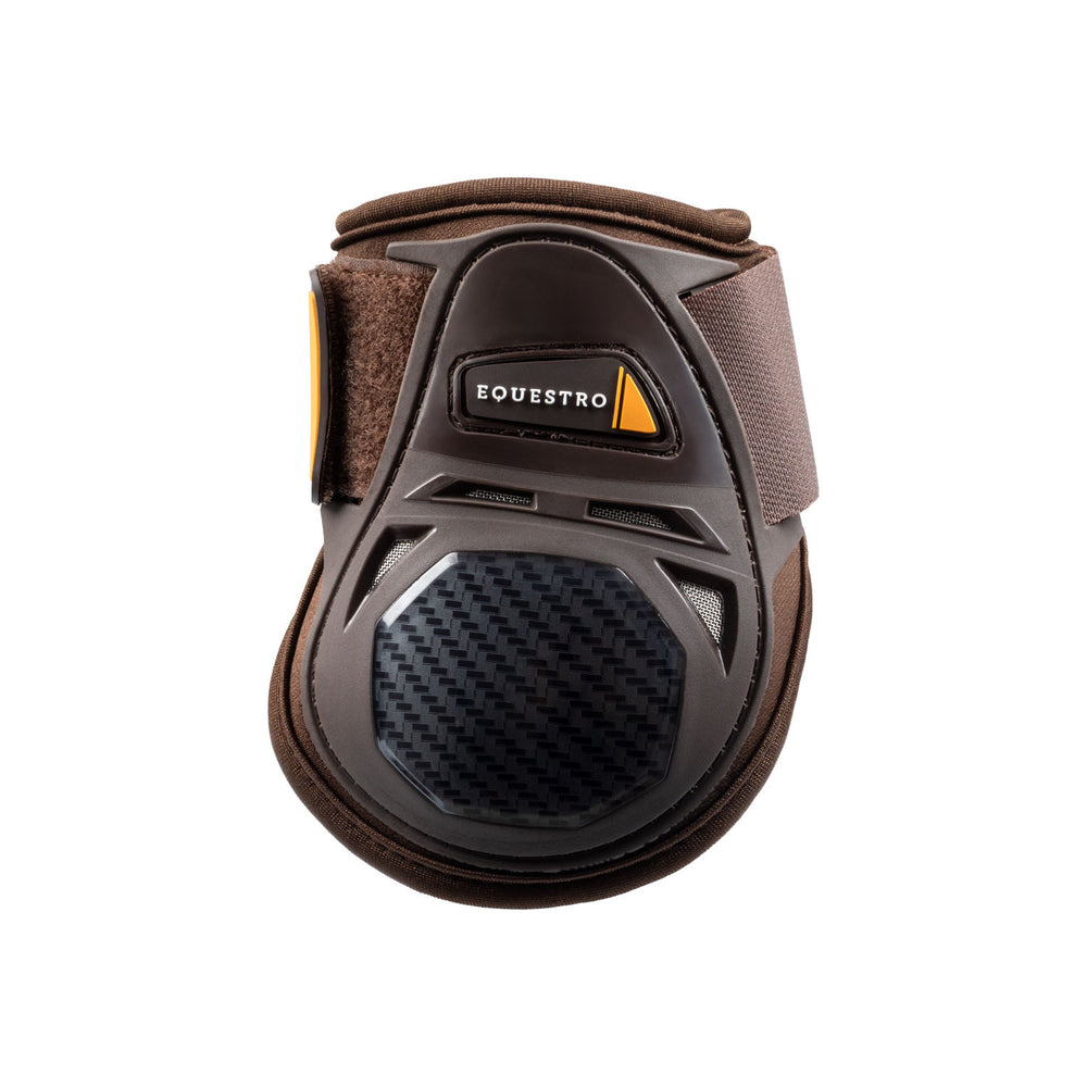 Neoprene fetlock boots hook-and-loop closure BROWN