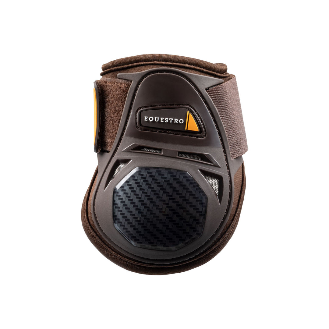 Neoprene fetlock boots hook-and-loop closure BROWN