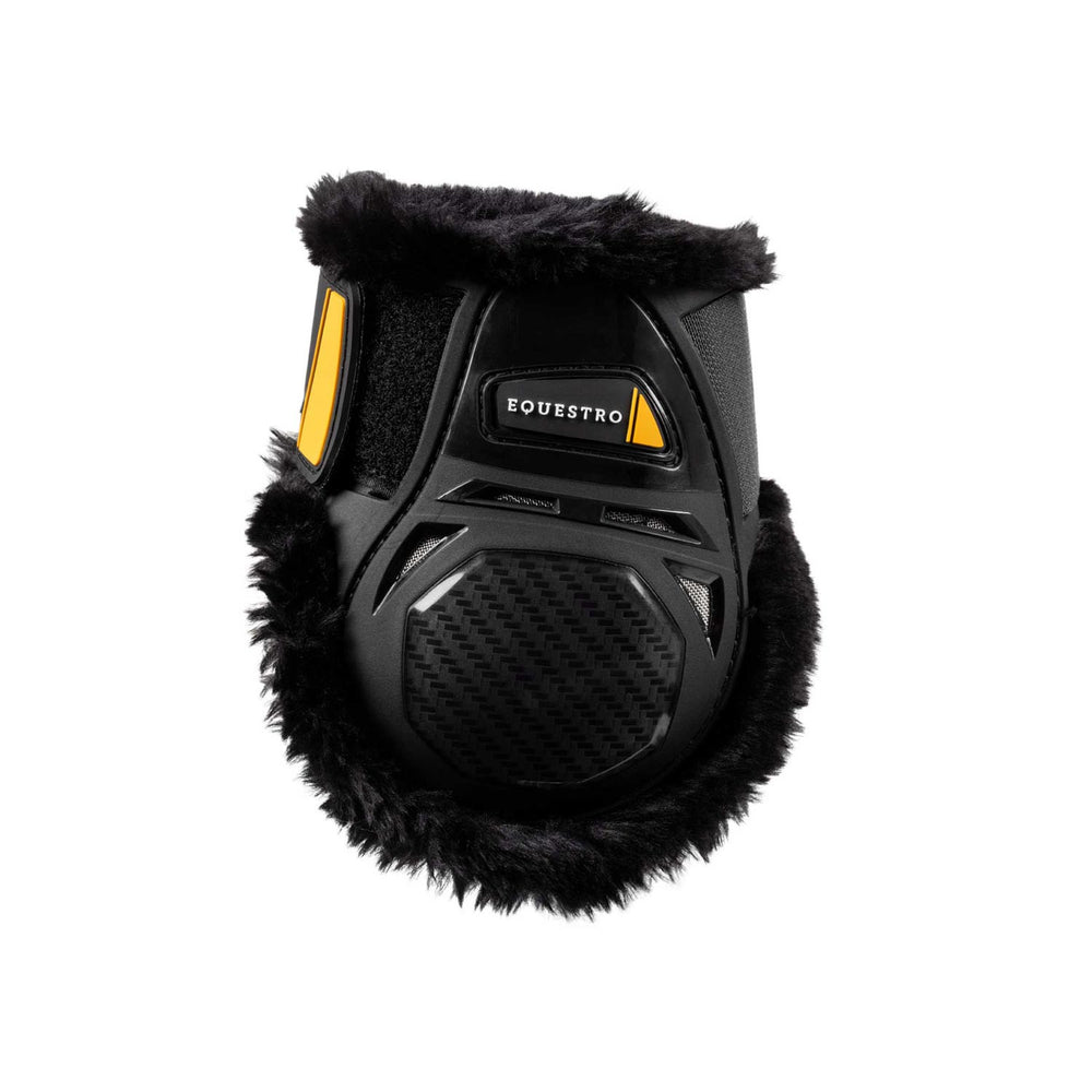Spider Man fetlock boots with synthetic sheep BLACK