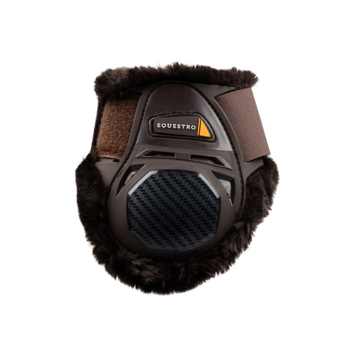 Spider Man fetlock boots with synthetic sheep BROWN