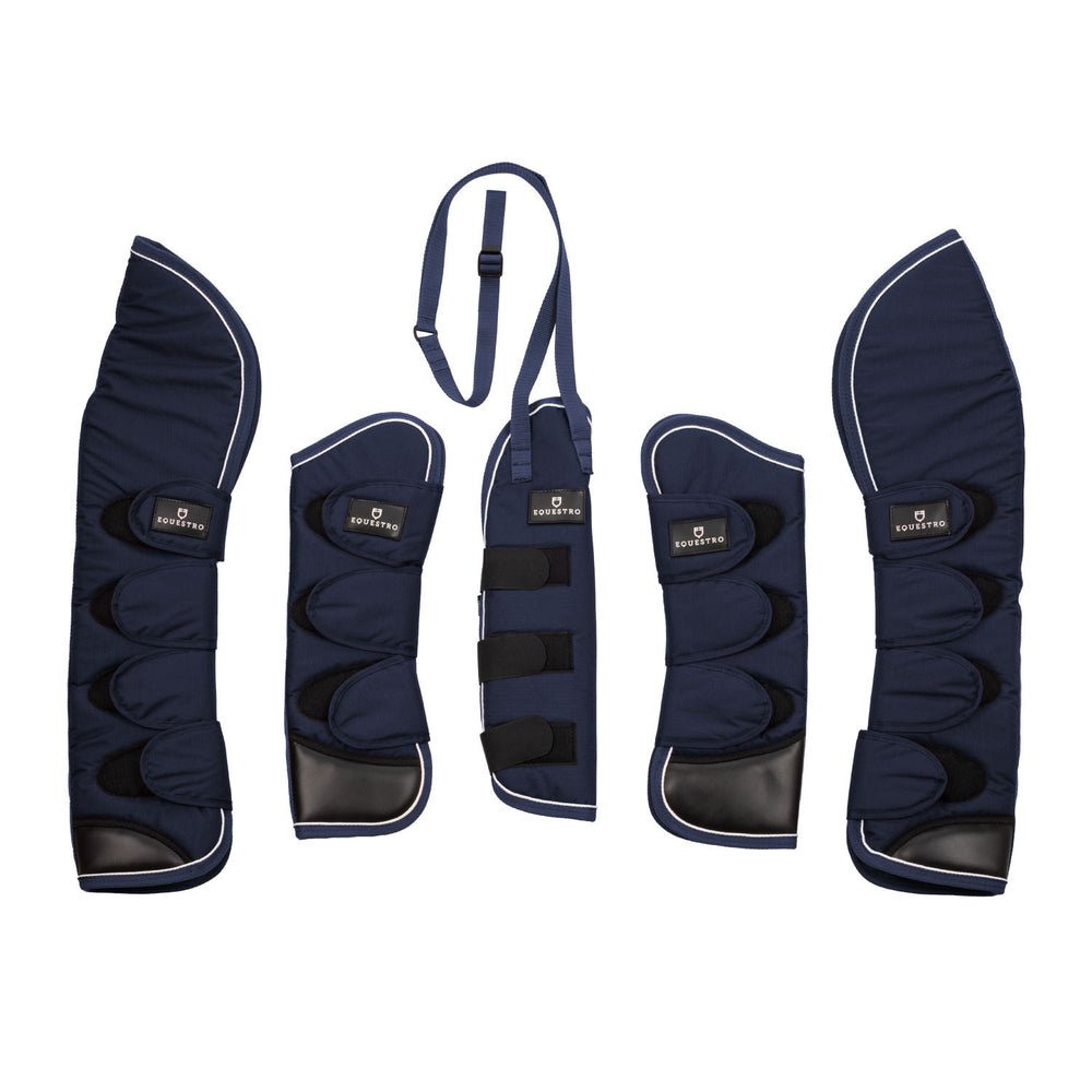 Travelling boots set and tail guard with rubb NAVY
