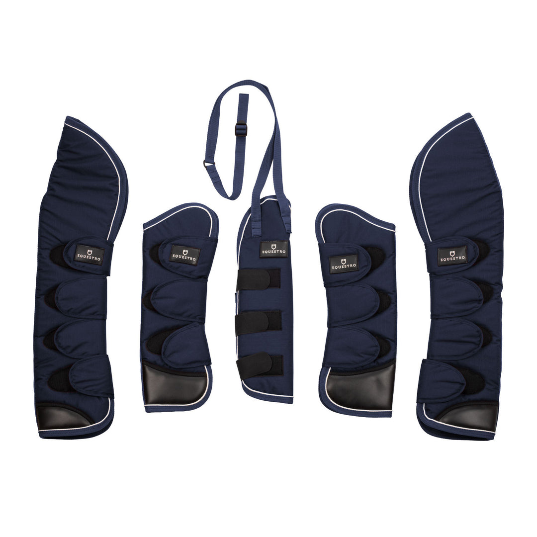 Travelling boots set and tail guard with rubb NAVY