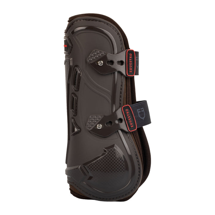 Polyurethane tendon boots with neoprene paddi DARK BROWN