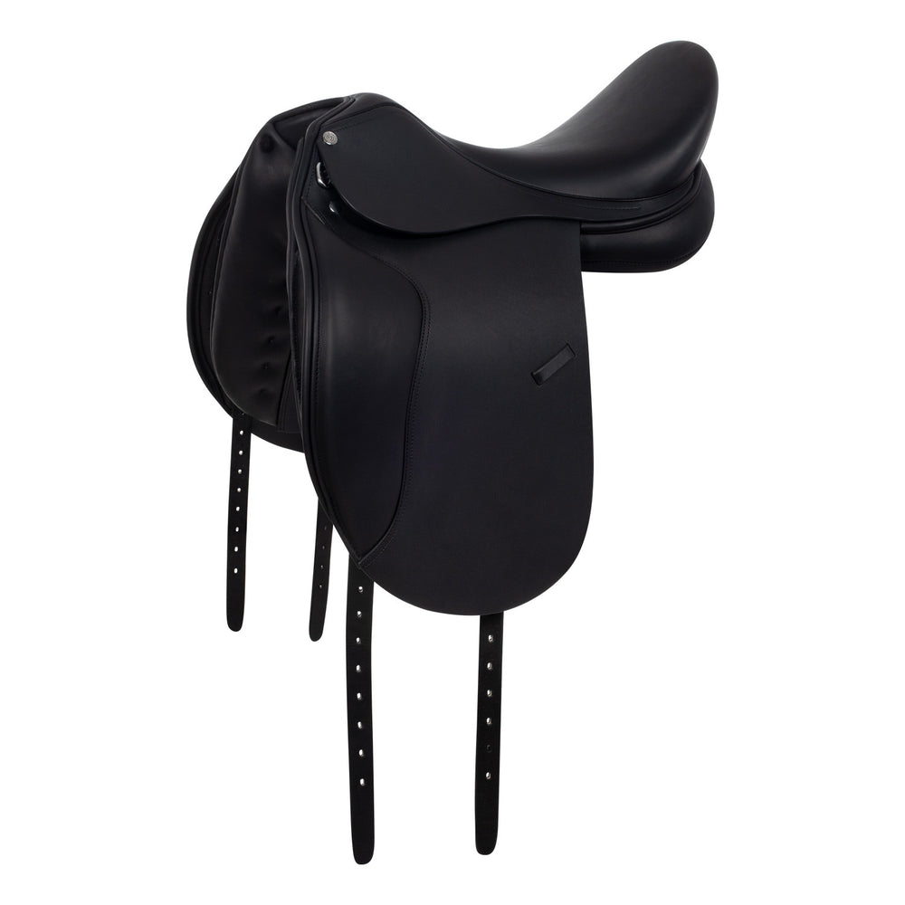 Dressage saddle with removable blocks BLACK