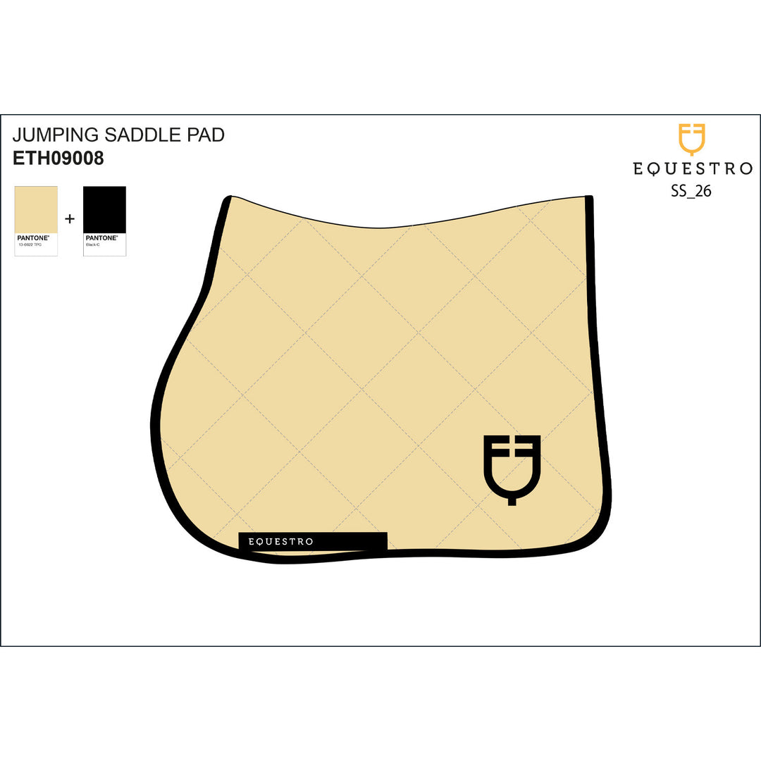 Jumping saddle pad with embroidered logo blac SUNLIGHT (13-0822)