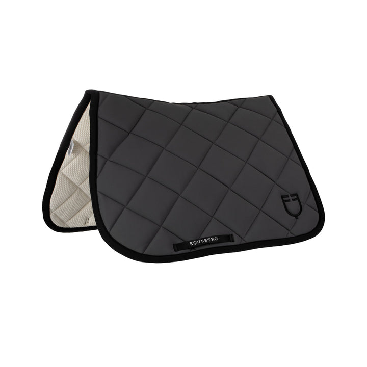 Jumping saddle pad with embroidered logo blac VAPOR BLUE 75JM (14-4203)