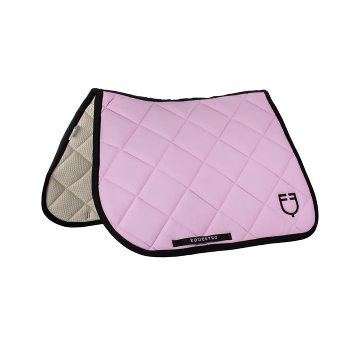 Jumping saddle pad with embroidered logo blac ORCHID BOUQUET (15-3412)