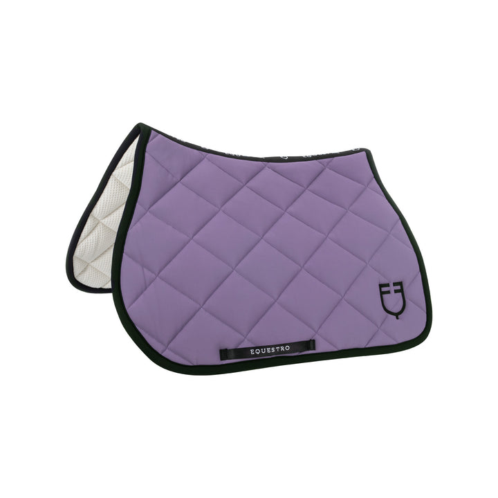 Jumping saddle pad with embroidered logo blac DAHLIA PURPLE (17-3834)