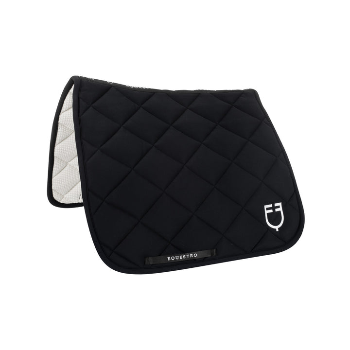 Dressage saddle pad in technical fabric BLACK