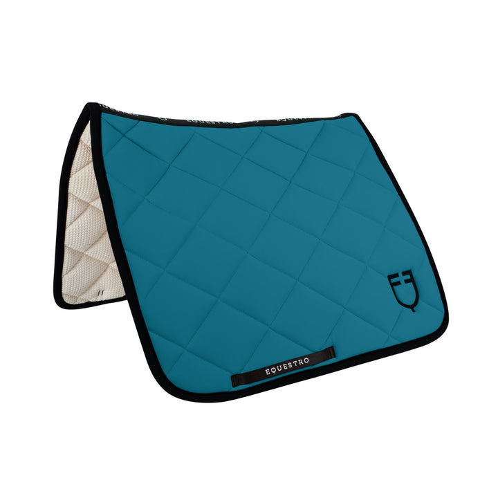 Dressage saddle pad in technical fabric PETROL