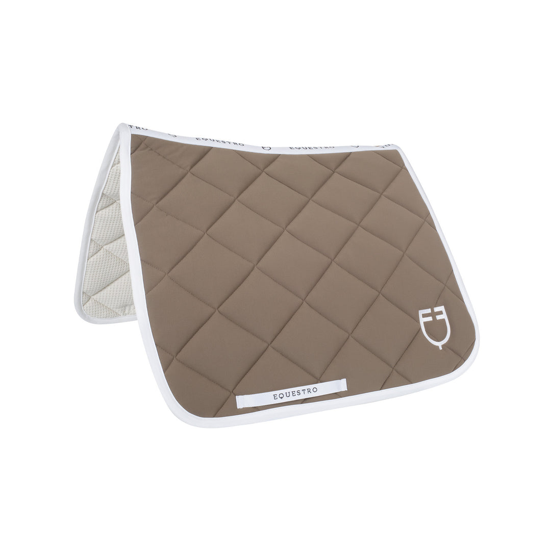 Dressage saddle pad with diamond quilting WALNUT (18-1112)