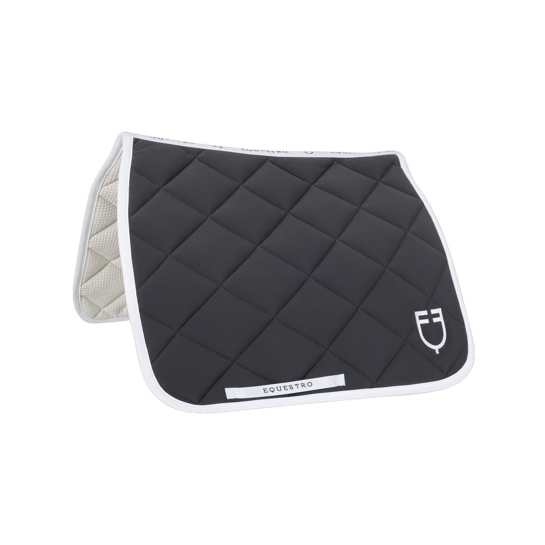 Dressage saddle pad with diamond quilting ASPHALT (19-0201)