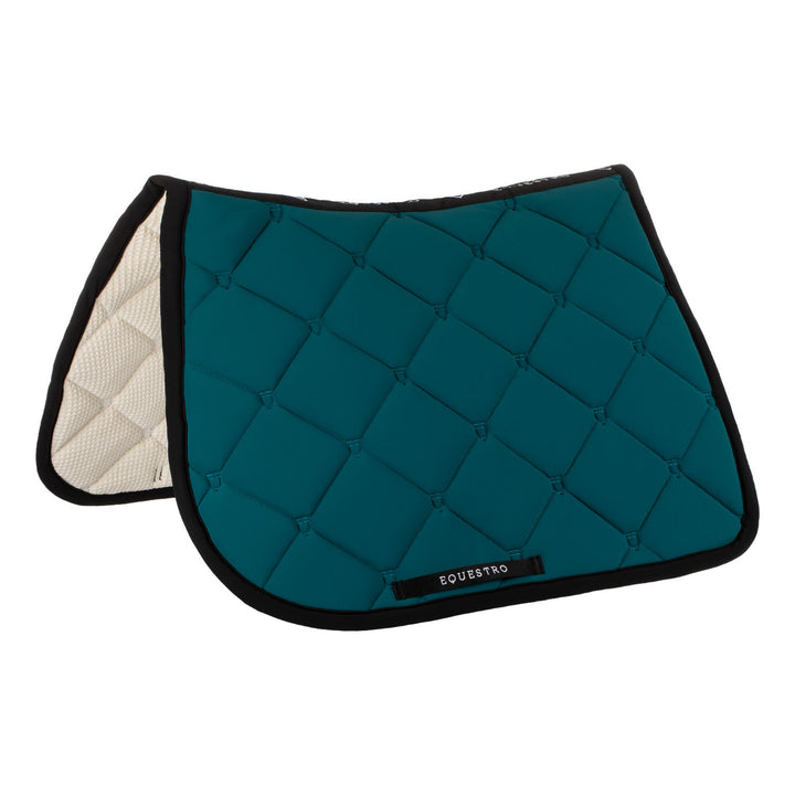 Jumping saddle pad in technical fabric PETROL (548C)