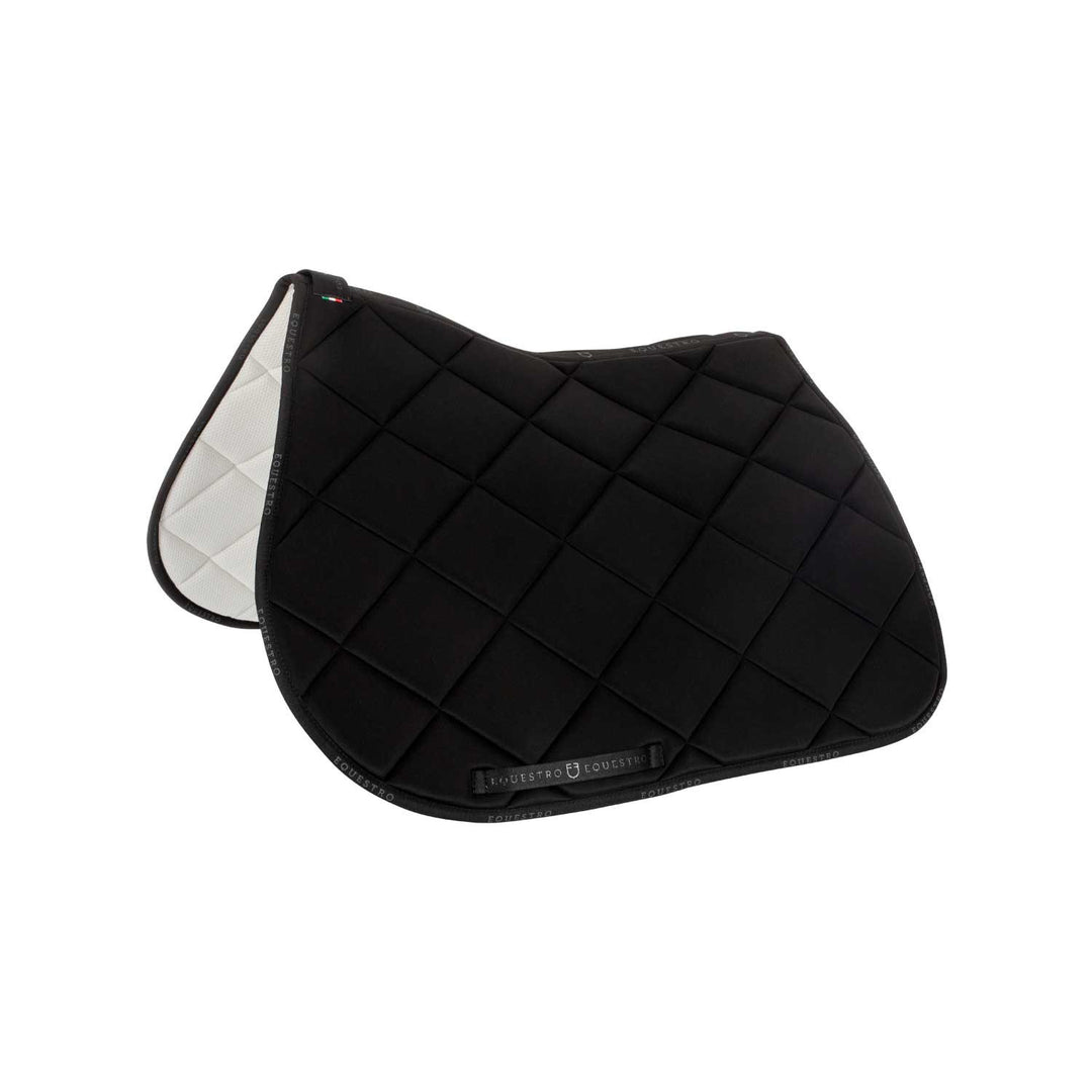 Jumping saddle pad breathable technical fabri BLACK/BLACK