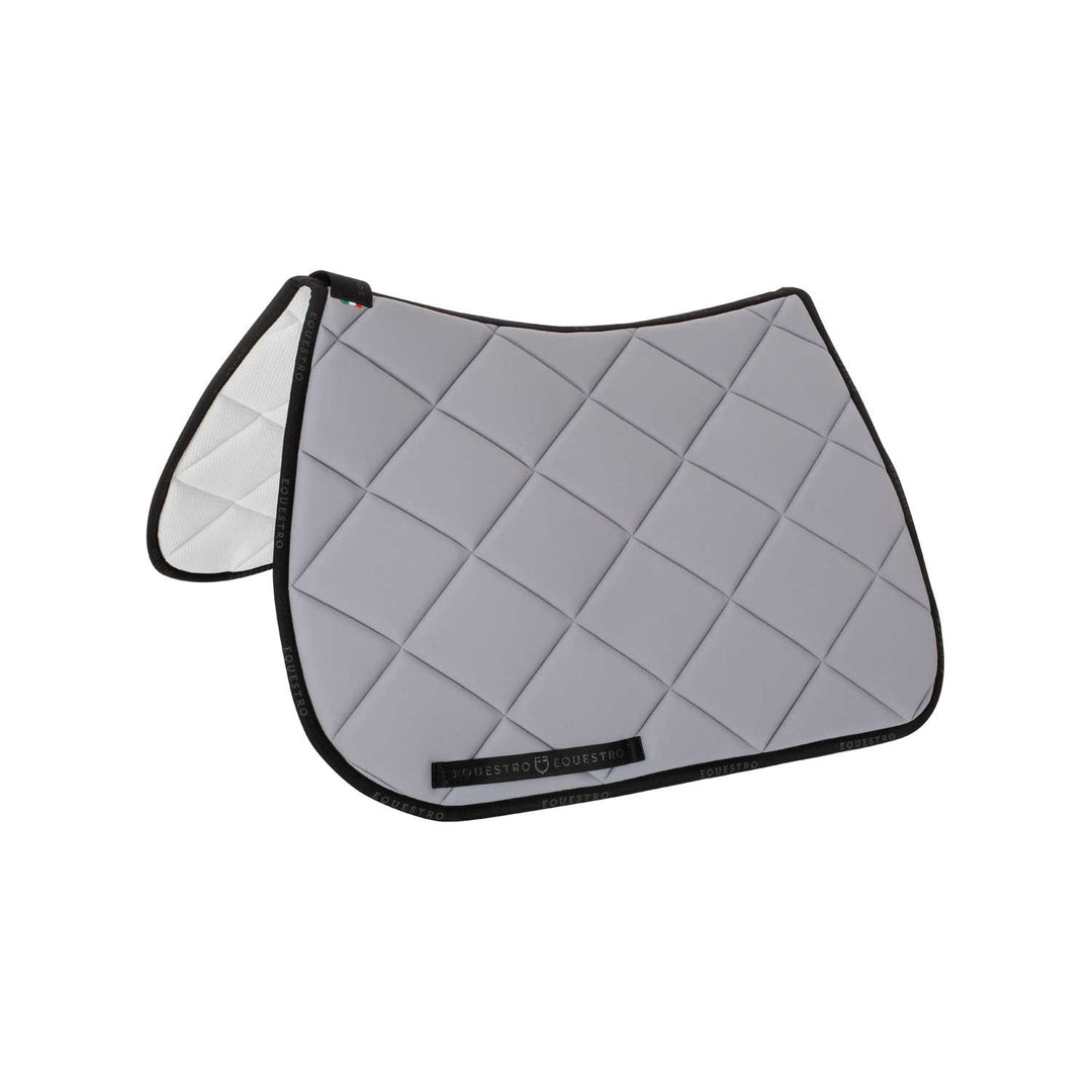 Jumping saddle pad breathable technical fabri GREY/BLACK