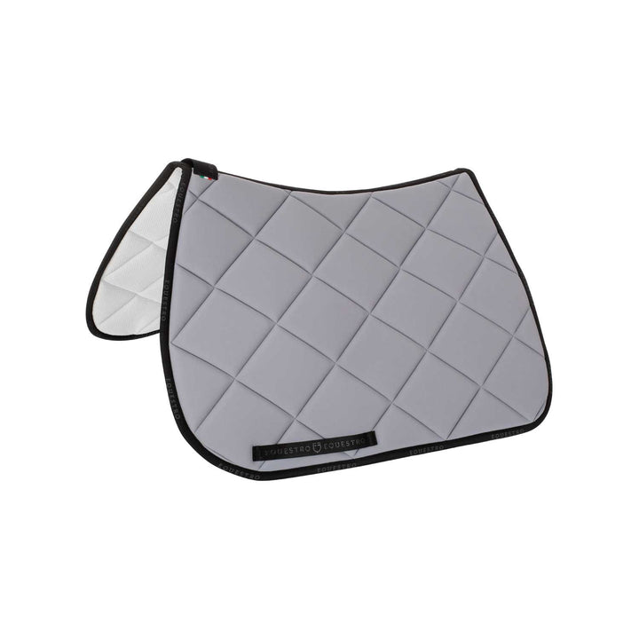 Jumping saddle pad breathable technical fabri GREY/BLACK